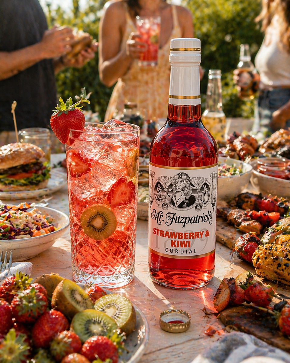 Mr Fitz Strawberry & Kiwi Cordial – Mr. Fitzpatrick's Cordials