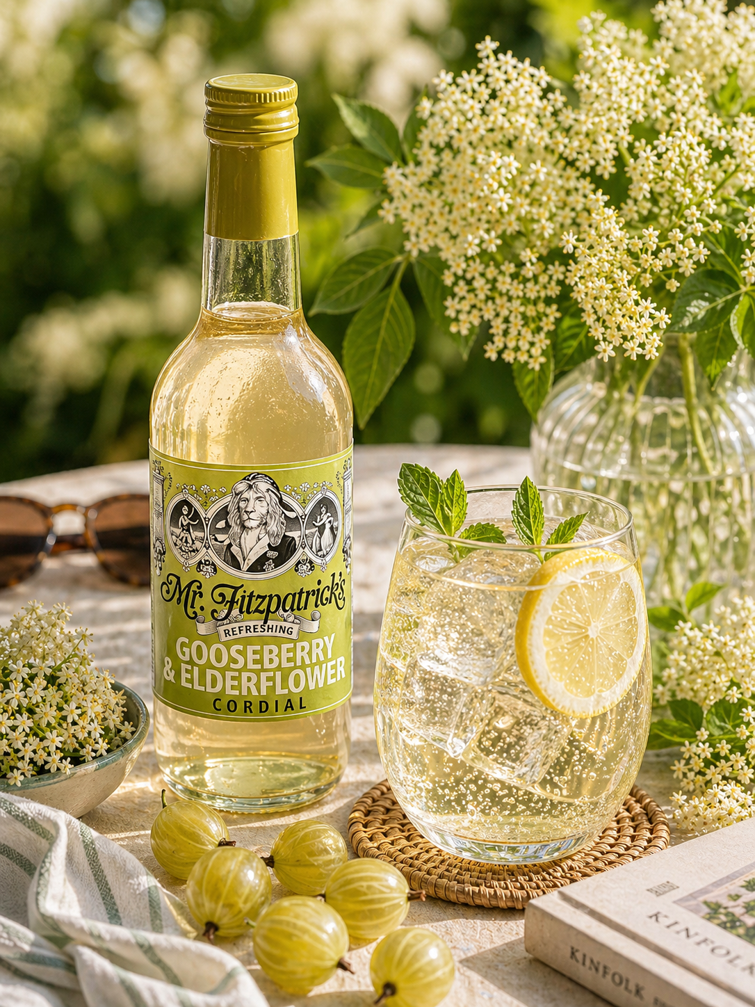 Mr Fitz Gooseberry & Elderflower Cordial