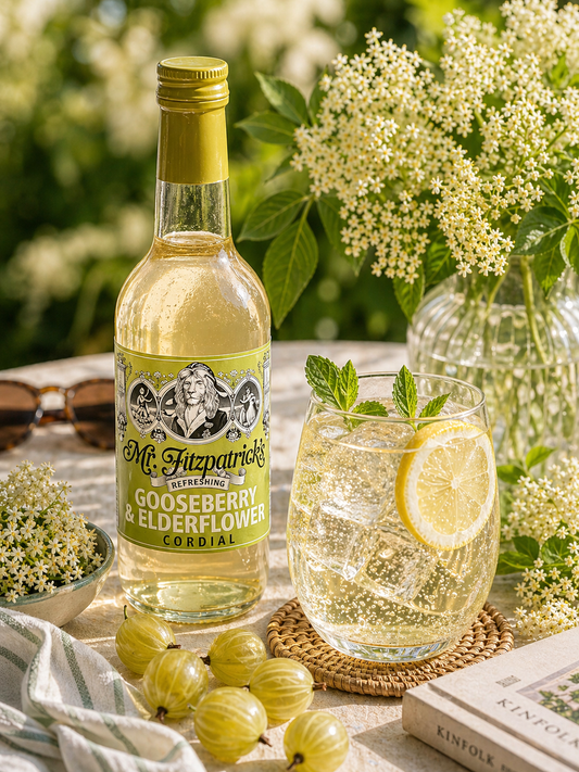 Mr Fitz Gooseberry & Elderflower Cordial