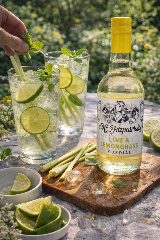 Mr Fitz Lime & Lemongrass Cordial