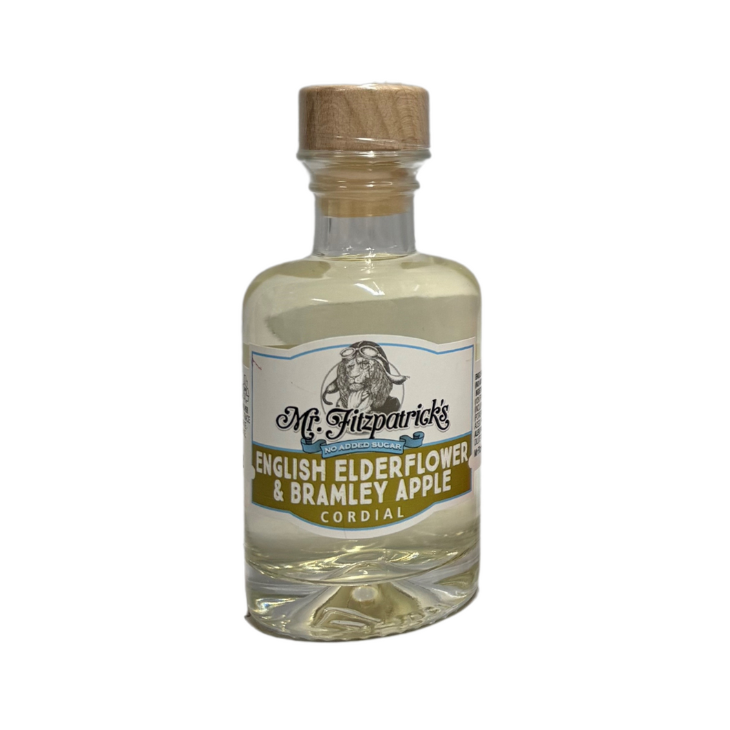 Mr Fitz English Elderflower & Bramley Apple No Added Sugar Cordial 100ml SINGLE