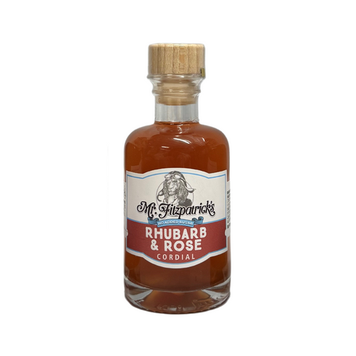 Mr Fitz Rhubarb & Rose - No added sugar cordial 100ml SINGLE