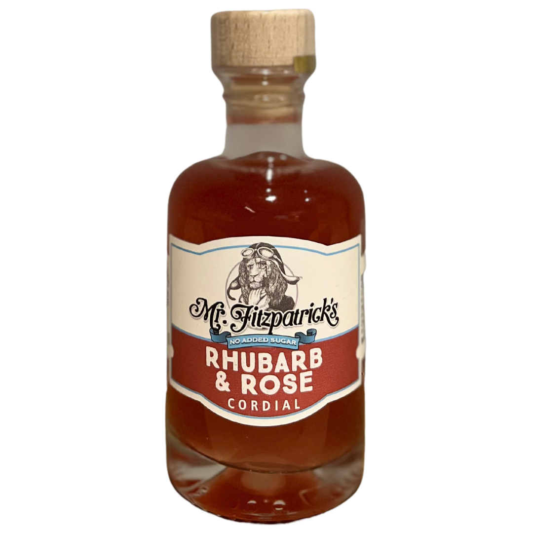 Mr Fitz Rhubarb & Rose - No added sugar cordial 100ml SINGLE