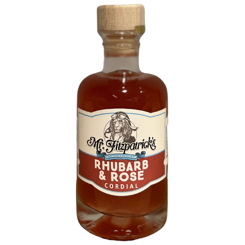 Mr Fitz Rhubarb & Rose - No added sugar cordial 100ml SINGLE