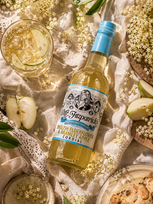 Mr Fitz English Elderflower & Bramley Apple No Added Sugar Cordial