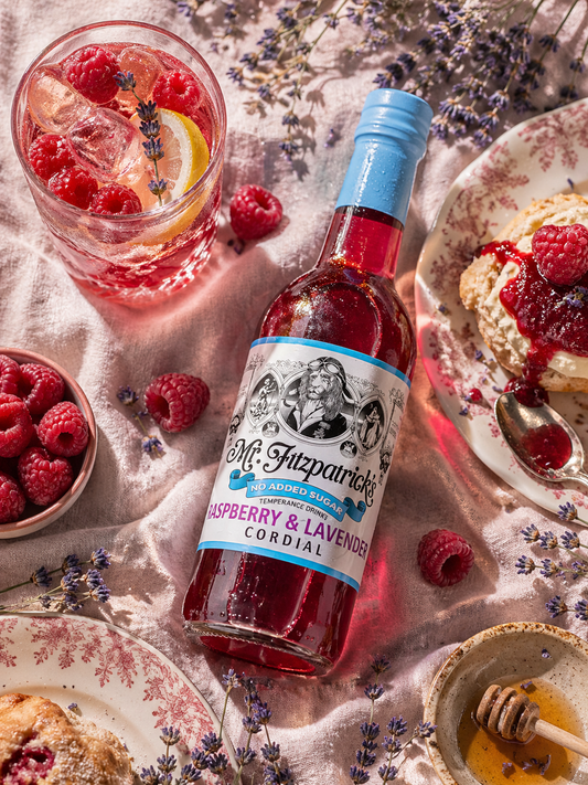Mr Fitz Raspberry & Lavender -  No Added Sugar Cordial
