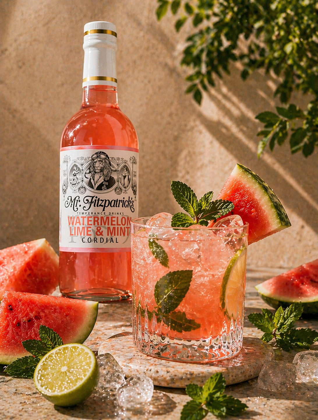 Mr Fitz Watermelon, Lime & Mint Cordial