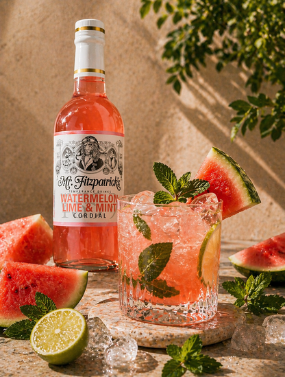 Mr Fitz Watermelon, Lime & Mint Cordial